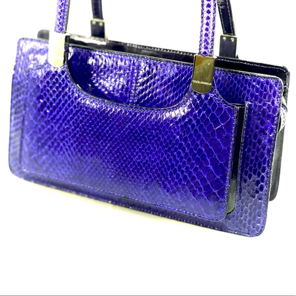 DOLCE & GABBANA | Python Leather Satchel - Picture 5 of 14